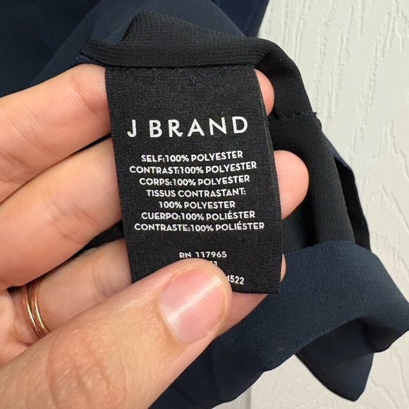 NWOT J Brand Navy/Black Tank Blouse Size Large - Picture 2 of 4